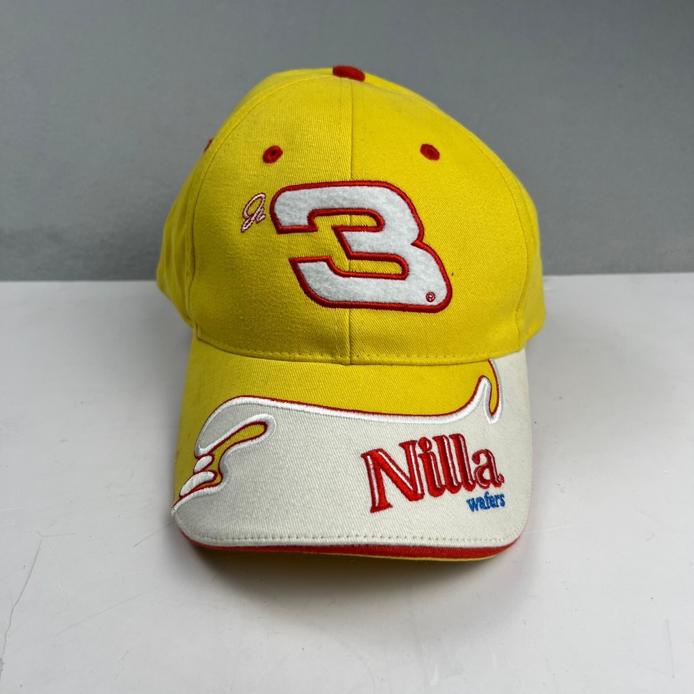 Winners Circle NASCAR Hat Mens OSFM Yellow Dale Jr #3 Nilla Wafers Racing Cap
